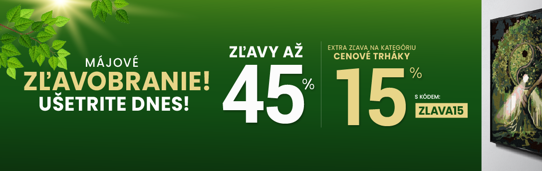 Zľavy až 45 % + naviac zľava 15 %