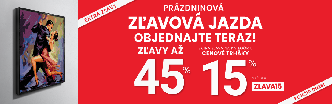 Zľavy až 45 % + naviac zľava 15 %