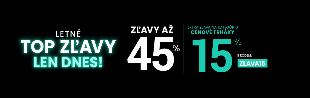 Zľavy až 45 % + naviac zľava 15 %