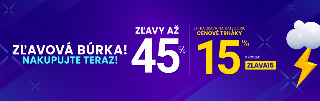 Zľavy až 45 % + naviac zľava 15 %