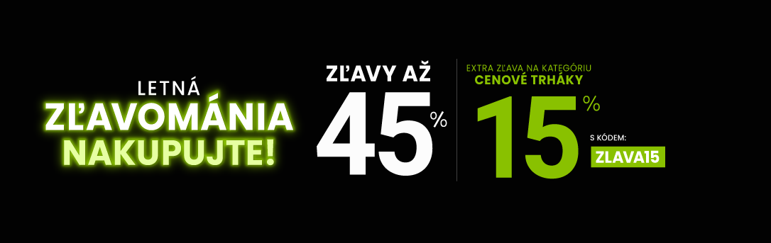 Zľavy až 45 % + naviac zľava 15 %
