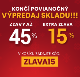 Zľavy až 45 % + naviac zľava 15 %