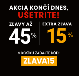 Zľavy až 45 % + naviac zľava 15 %