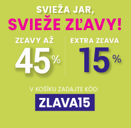 Zľavy až 45 % + naviac zľava 15 %