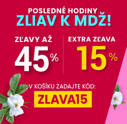 Zľavy až 45 % + naviac zľava 15 %