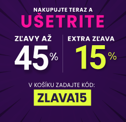 Zľavy až 45 % + naviac zľava 15 %