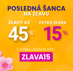 Zľavy až 45 % + naviac zľava 15 %