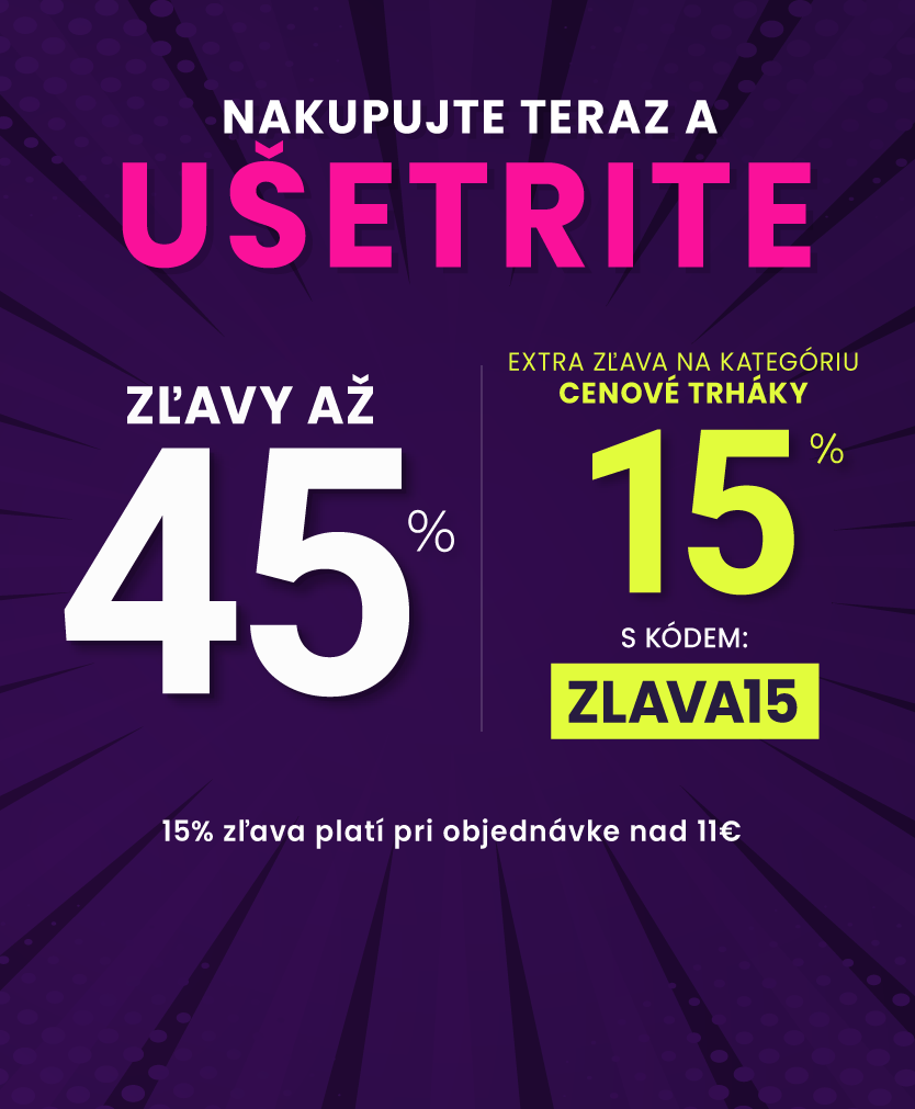 Zľavy až 45 % + naviac zľava 15 %