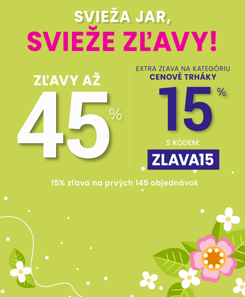 Zľavy až 45 % + naviac zľava 15 %