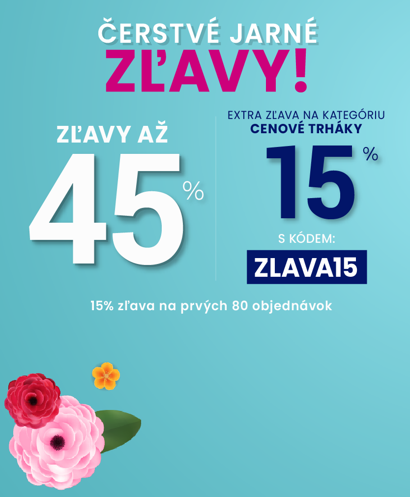 Zľavy až 45 % + naviac zľava 15 %
