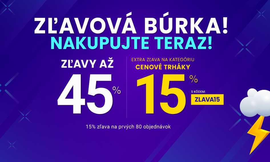 Zľavy až 45 % + naviac zľava 15 %