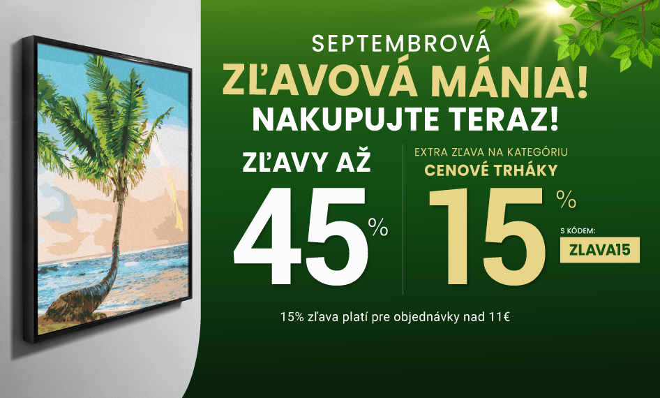 Zľavy až 45 % + naviac zľava 15 %