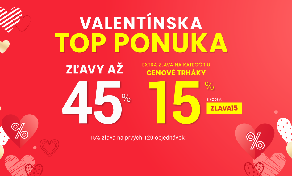 Zľavy až 45 % + naviac zľava 15 %