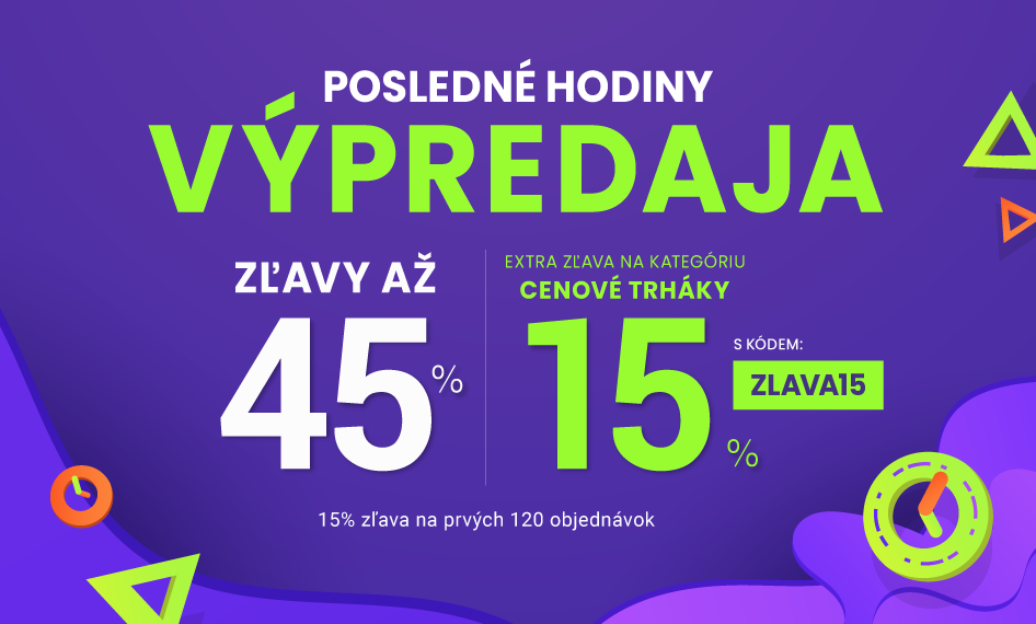 Zľavy až 45 % + naviac zľava 15 %