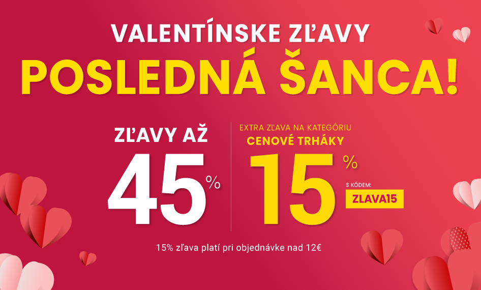 Zľavy až 45 % + naviac zľava 15 %