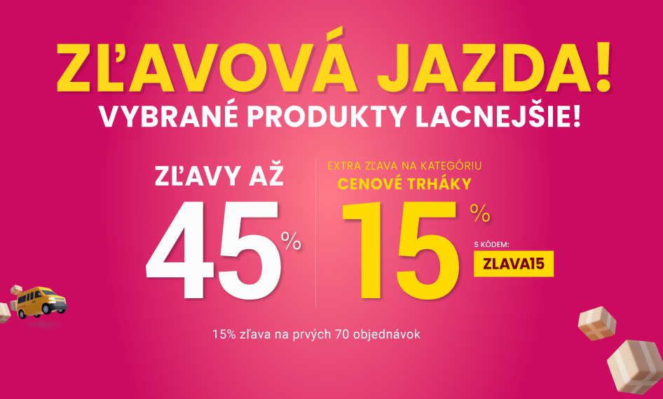 Zľavy až 45 % + naviac zľava 15 %