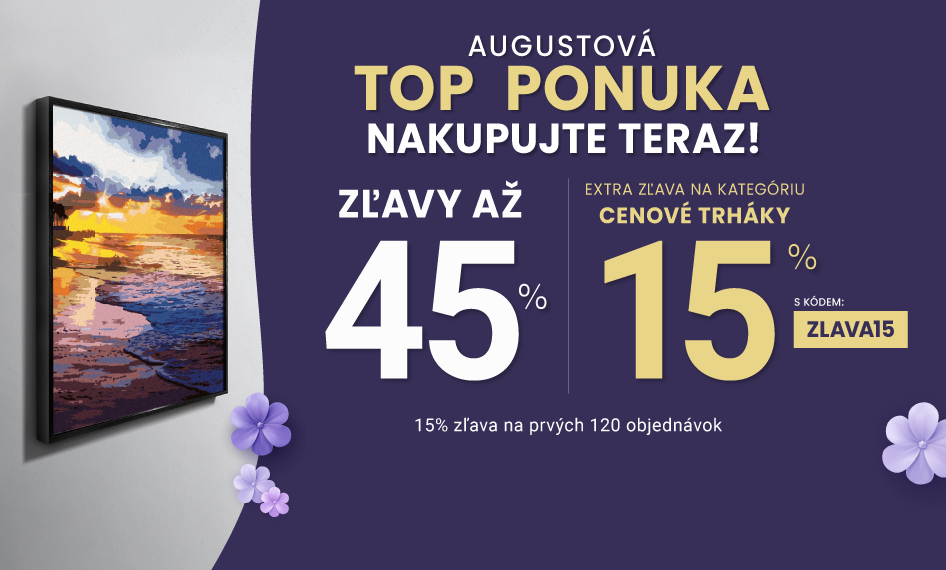 Zľavy až 45 % + naviac zľava 15 %
