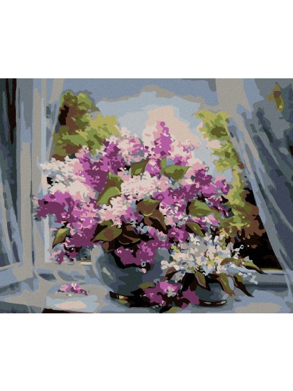 Diamantové maľovanie - ORGOVÁNY VO VÁZE (Rámovanie bez rámu a bez vypnutia plátna, Rozmer 40x50 cm)