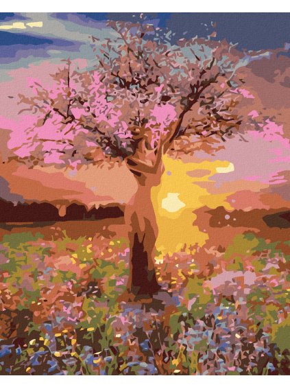 Diamantové maľovanie - SVITANIE (Rámovanie bez rámu a bez vypnutia plátna, Rozmer 40x50 cm)