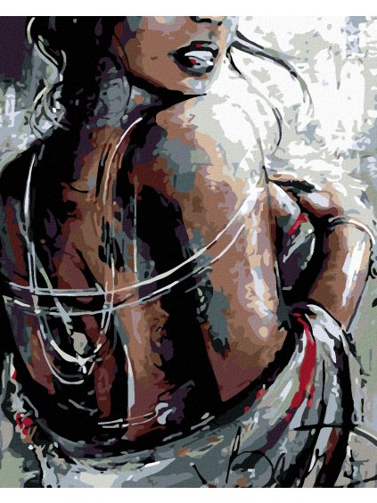 Diamantové maľovanie - ZMYSELNOSŤ (Rámovanie bez rámu a bez vypnutia plátna, Rozmer 40x50 cm)