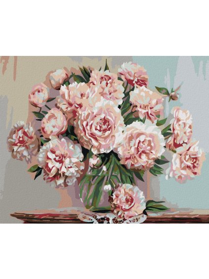 Diamantové maľovanie - PIVÓNIE V SKLE (Rámovanie bez rámu a bez vypnutia plátna, Rozmer 40x50 cm)