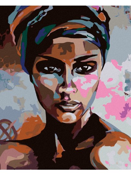 Diamantové maľovanie - PORTRÉT PRIAMY POHĽAD (Rámovanie bez rámu a bez vypnutia plátna, Rozmer 40x50 cm)