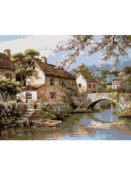 Diamantové maľovanie - MLYN (Rámovanie bez rámu a bez vypnutia plátna, Rozmer 40x50 cm)