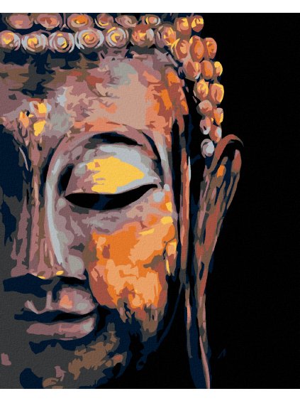 Diamantové maľovanie - BUDDHA (Rámovanie bez rámu a bez vypnutia plátna, Rozmer 40x50 cm)