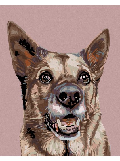 Diamantové maľovanie - FENKA VLČIAKA (Rámovanie bez rámu a bez vypnutia plátna, Rozmer 40x50 cm)