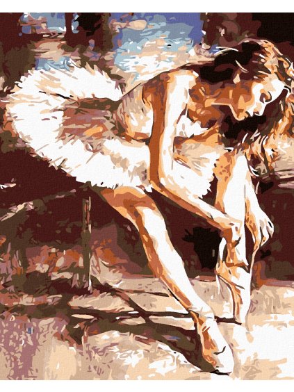 Diamantové maľovanie - BALETKA (Rámovanie bez rámu a bez vypnutia plátna, Rozmer 40x50 cm)