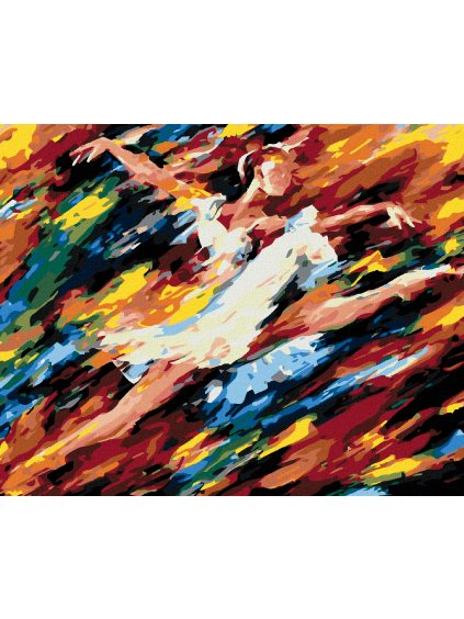 Diamantové maľovanie - TANEČNICA (Rámovanie bez rámu a bez vypnutia plátna, Rozmer 40x50 cm)