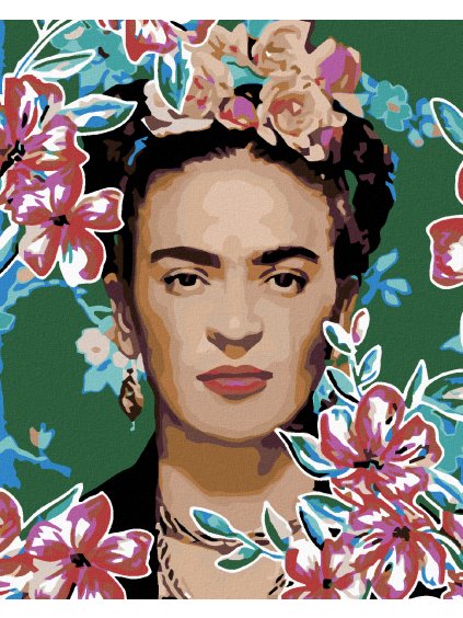 Diamantové maľovanie - FRIDA KAHLO I. (Rámovanie bez rámu a bez vypnutia plátna, Rozmer 40x50 cm)
