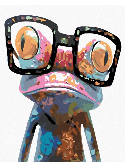 Diamantové maľovanie - ŽABA (Rámovanie bez rámu a bez vypnutia plátna, Rozmer 40x50 cm)