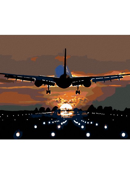 Diamantové maľovanie - LETÍME ZA SLNKOM (Rámovanie bez rámu a bez vypnutia plátna, Rozmer 40x50 cm)