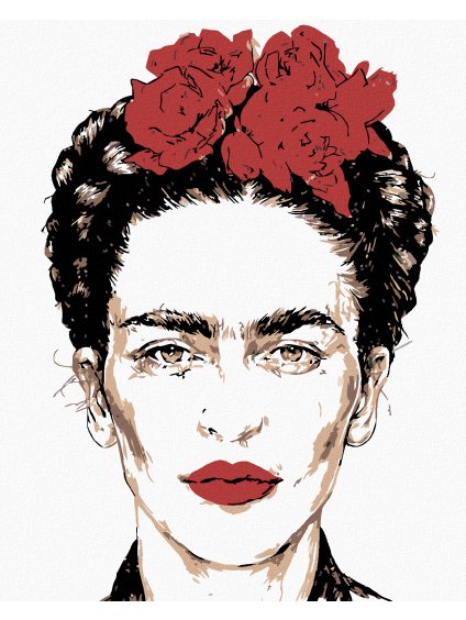 Diamantové maľovanie - FRIDA KAHLO (Rámovanie bez rámu a bez vypnutia plátna, Rozmer 40x50 cm)