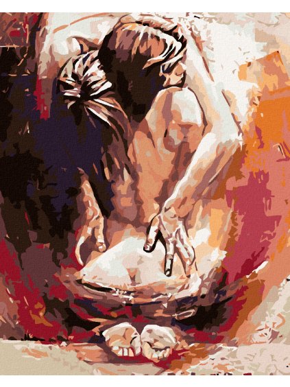 Diamantové maľovanie - ŽENA V OBJATÍ MUŽA (Rámovanie bez rámu a bez vypnutia plátna, Rozmer 40x50 cm)