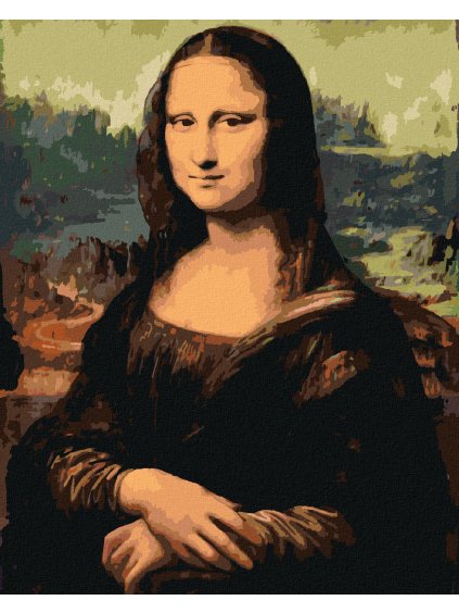 Diamantové maľovanie - MONA LISA (LEONARDO DA VINCI) (Rámovanie bez rámu a bez vypnutia plátna, Rozmer 40x50 cm)