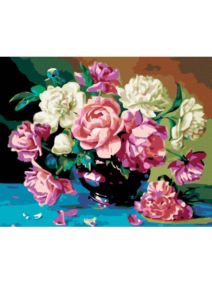 Diamantové maľovanie - A ZASE PIVÓNIE (Rámovanie bez rámu a bez vypnutia plátna, Rozmer 40x50 cm)