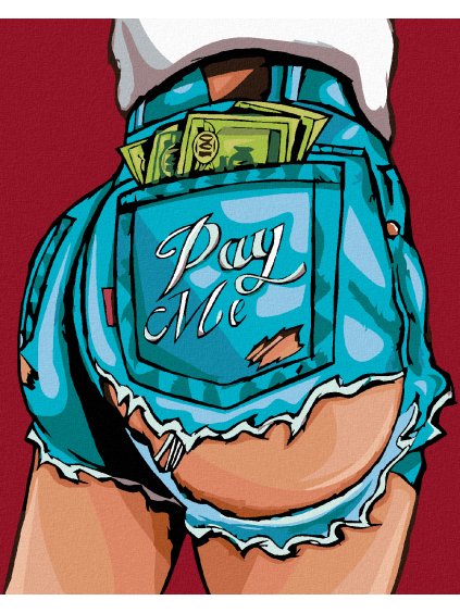 Diamantové maľovanie - ŠORTKY (Rámovanie bez rámu a bez vypnutia plátna, Rozmer 40x50 cm)