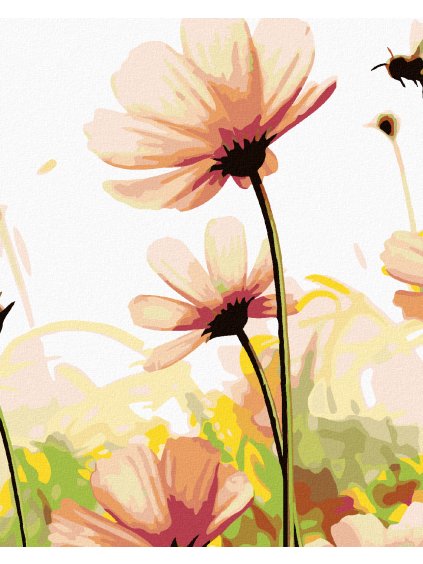 Diamantové maľovanie - KVETY NA LÚKE (Rámovanie bez rámu a bez vypnutia plátna, Rozmer 40x50 cm)