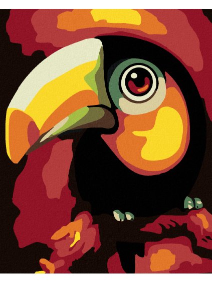 Diamantové maľovanie - ŽIARIVÝ VTÁK (Rámovanie bez rámu a bez vypnutia plátna, Rozmer 40x50 cm)