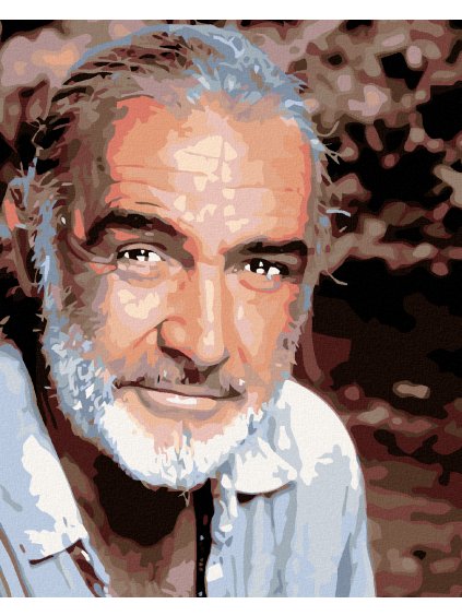 Diamantové maľovanie - SEAN CONNERY (Rámovanie bez rámu a bez vypnutia plátna, Rozmer 40x50 cm)