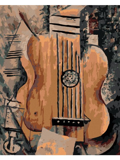 Diamantové maľovanie - HUDOBNÝ (Rámovanie bez rámu a bez vypnutia plátna, Rozmer 40x50 cm)