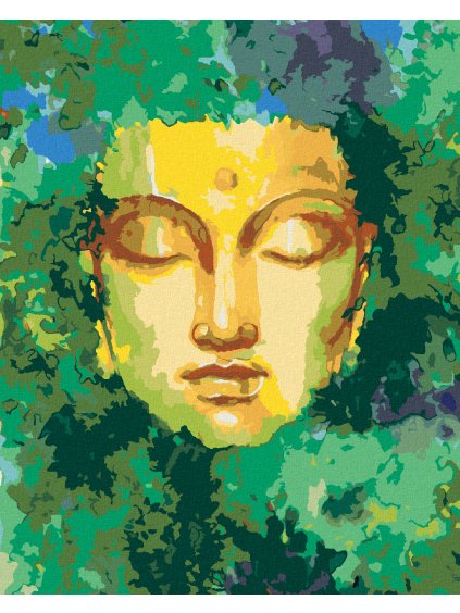 Diamantové maľovanie - BUDDHA A PRÍRODA (Rámovanie bez rámu a bez vypnutia plátna, Rozmer 40x50 cm)