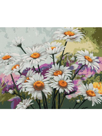 Diamantové maľovanie - HARMANČEK NA LÚKE (Rámovanie bez rámu a bez vypnutia plátna, Rozmer 40x50 cm)