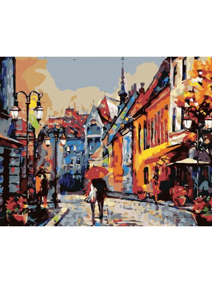 Diamantové maľovanie - PRECHÁDZKA PO BUDAPEŠTI (Rámovanie bez rámu a bez vypnutia plátna, Rozmer 40x50 cm)