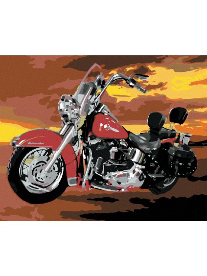 Diamantové maľovanie - PRIPRAVENÁ NA JAZDU (Rámovanie bez rámu a bez vypnutia plátna, Rozmer 40x50 cm)