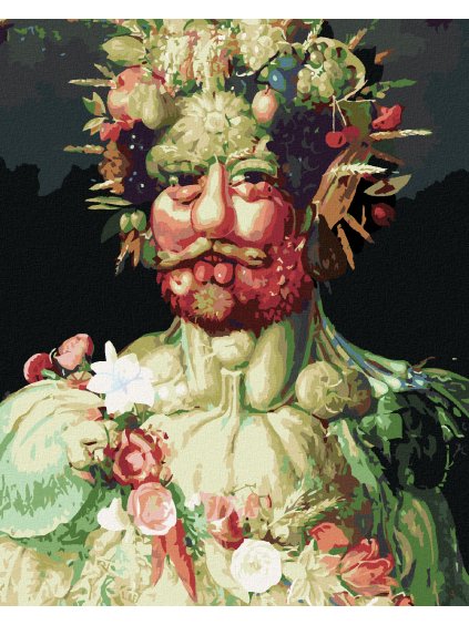 Diamantové maľovanie - RUDOLF II. AKO VERTUMNUS (G. ARCIMBOLDO) (Rámovanie bez rámu a bez vypnutia plátna, Rozmer 40x50 cm)