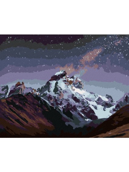 Diamantové maľovanie - FANTASTICKÁ HVIEZDNÁ OBLOHA (Rámovanie bez rámu a bez vypnutia plátna, Rozmer 40x50 cm)