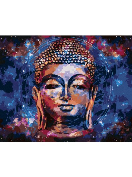 Diamantové maľovanie - HVIEZDNY BUDDHA II (Rámovanie bez rámu a bez vypnutia plátna, Rozmer 40x50 cm)